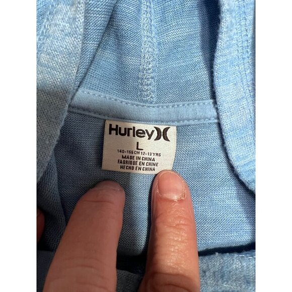 Hurley cropped pullover hoodie teenage girl shirt size large 12-13 years - Picture 3 of 6